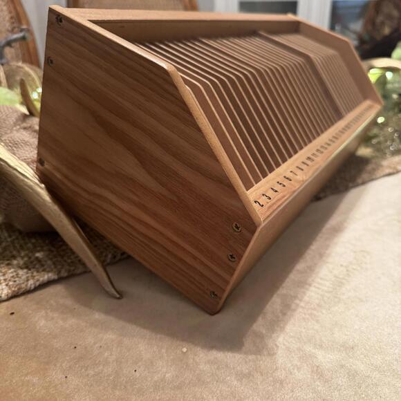 Wooden Craft Paper Organizer with Numbered Slots